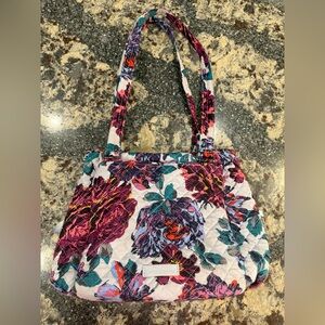 Vera Bradley Floral Shoulder Bag - Purple, Pink, Blue, Teal